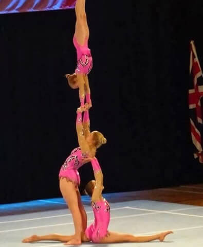 cosette 04 Cosette competed internationally as a gymnast