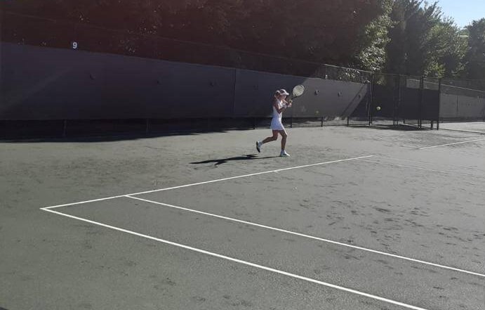 Emma on court