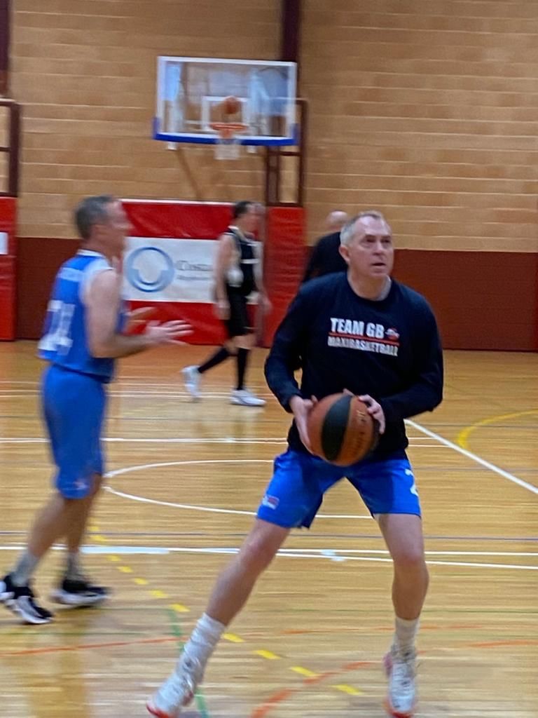 Phil Pearce at basketball training 